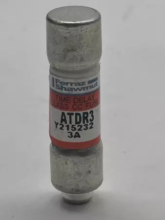 Ferraz Shawmut ATDR3 Mersen Time Delay Fuse, 600VAC 300VDC 3Amp, Class CC 