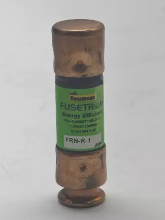 Bussmann FRN-R-1 Fusetron Time Delay Fuse, Class RK5, 250VAC 125VDC 1Amp 