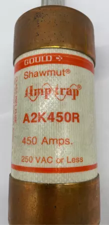 Gould Shawmut A2K450R Amp-Trap Time Delay Fuse, Class RK1, 450Amp 250VAC 