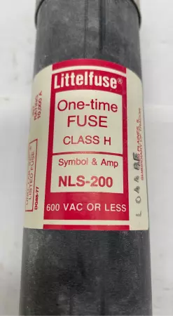 Littelfuse NLS-200 One-Time Fuse, 600V 200Amp, Class H 