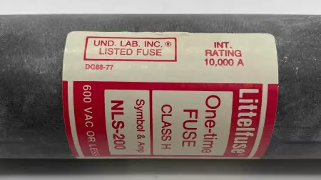 Littelfuse NLS-200 One-Time Fuse, 600V 200Amp, Class H 