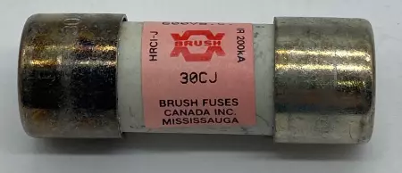 Brush 30CJ Time Delay Fuses, 600VAC 30Amp Lot of 5