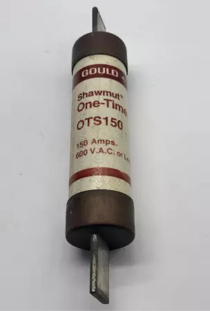 Gould Shawmut OTS150 One-Time Fuse, 600VAC 150Amp, Class K5 