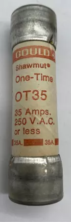 Gould Shawmut OT35 One-Time Fuses, 250VAC 35Amp, Class K5 Lot of 10