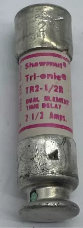 Gould TR2 1/2R Tri-onic Time Delay Fuses, Class RK5, 250VAC/DC 2.5Amp Lot of 10