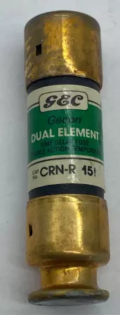 GEC CRN-R15 Time Delay Fuses, 15Amp 250VAC, Class RK5 Lot of 10