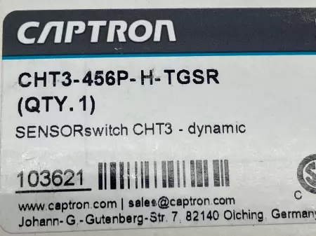 Captron CHT3-456P-H-TGSR Capacitive Touch Sensor Switch 