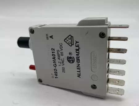 Allen-Bradley 1492-GHA012 SER.A Circuit Breaker, 250 VAC 65VDC 1.2Amp 