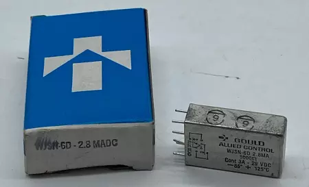 Gould WJSN-6D 2.8MA Allied Control Relay 2.8mA 5000 Ohms 