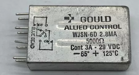 Gould WJSN-6D 2.8MA Allied Control Relay 2.8mA 5000 Ohms 