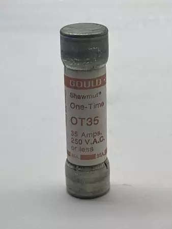 Gould Shawmut OT35 One-Time Fuse, 250VAC 35Amp, Class K5 