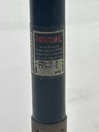 Bussmann FRS-R-2 Fusetron Time Delay Fuse, Class RK5, 600VAC 300VDC 2Amp 