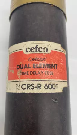 Cefco CRS-R600 Time Delay Fuse, Class RK5, 600VAC 600Amp 