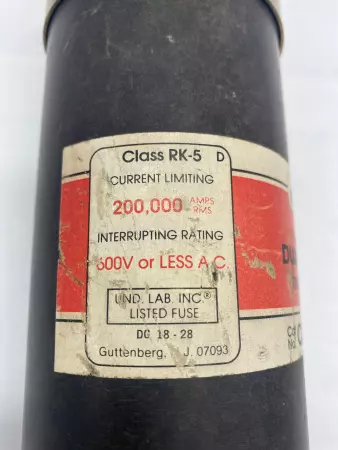 Cefco CRS-R600 Time Delay Fuse, Class RK5, 600VAC 600Amp 