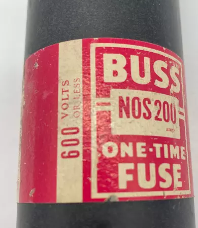 Bussmann N0S200 One-Time Fuse, 600VAC 200Amp 