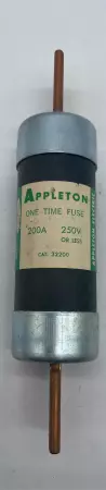 Appleton 32200 One-Time Fuse, 250VAC 200Amp, Class K5 