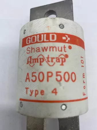 Gould A50P500 Amp-Trap Fuse, 500VAC 500Amp, Type 4 