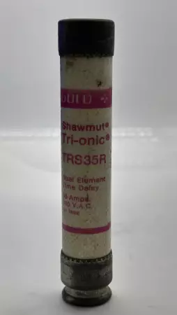 Gould Shawmut TRS35R Tri-onic Time Delay Fuse, Class RK5, 600VAC 300VDC, 35Amp 