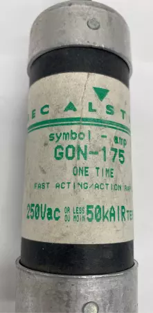GEC Alsthom GON-175 One-Time Fuse, 250VAC 175Amp, Class K5 