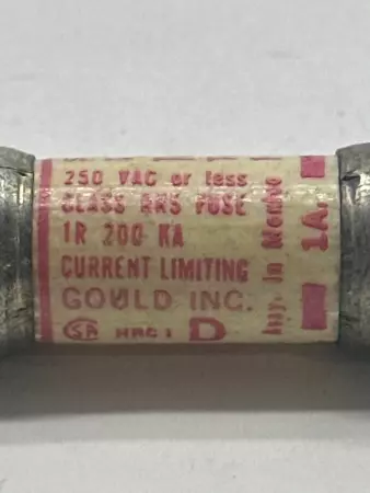 Gould Shawmut TR1R Tri-Onic Time Delay Fuse, Class RK5, 250VAC/DC 1Amp 