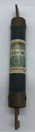 Reliance Electric LESRK 100 Time Delay Fuse, 100Amp 600VAC, Class RK1 