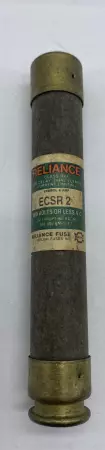 Reliance ESCR 2 Time Delay Fuse, 2Amp 600VAC, Class RK5 