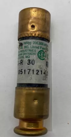 Bussmann HAC-R 30 Time Delay Fuse, 250VAC 30Amp, Class RK5 