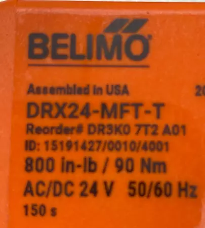 Belimo DRX24-MFT-T Configurable Valve Actuator 