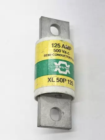 Brush XL 50P 125 Semiconductor Fuse, 500VAC 125Amp 