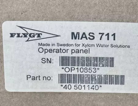 Flygt 40-501140 MAS 711 Monitoring and Status Operator Panel 