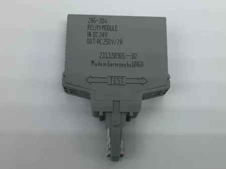 Wago 286-304 Pluggable Module Switching Relay 24VDC 250VAC 7Amp 