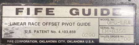 Fife OPG-RLA Linear Race Offset Pivot Guide 