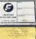 Fife SYMAT-50 Linear Race Offset Pivot Guide / Parts Only 