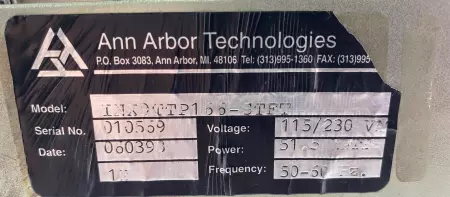 Ann Arbor Tech. INX9TTP166 INX9000 Operator Interface Panel 