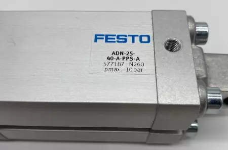 Festo ADN-25-40-A-PPS-A Compact Cylinder, 25mm Piston 40mm Stroke,  577187 