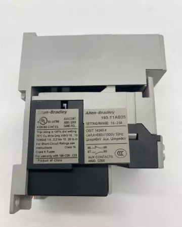 Allen-Bradley 193-T1AB25 Thermal Overload Relay W/ 193-T1APM Adapter 