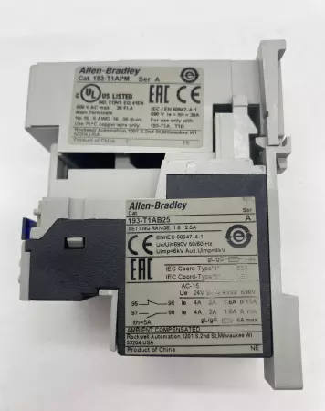 Allen-Bradley 193-T1AB25 Thermal Overload Relay W/ 193-T1APM Adapter 