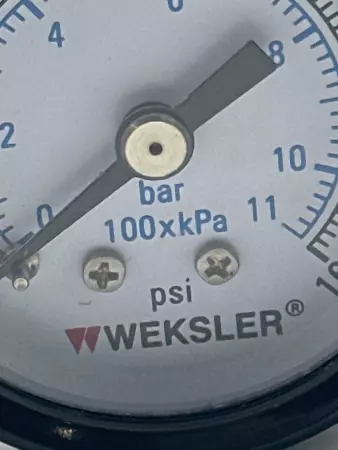 Weksler 100XPA Air Pressure Gauge 0-160Psi 