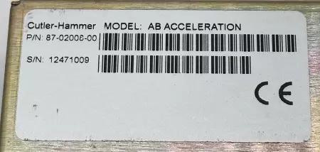 Cutler-Hammer 87-02008-00 AB Acceleration Module 