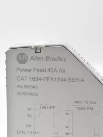 Allen-Bradley 1694-PFA1244  SER.A Power Feed, 24VDC 40A 