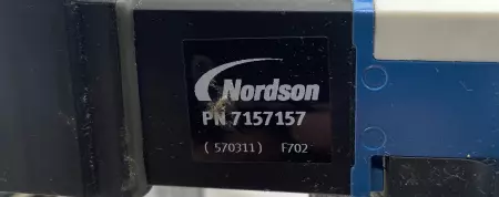 Nordson 757639A Hot Melt Spray Applicator Head W/7157157 Valve 