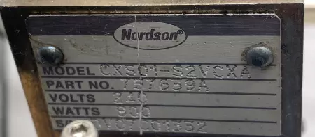 Nordson 757639A Hot Melt Spray Applicator Head W/7157157 Valve 
