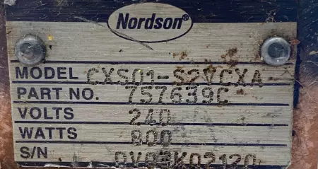 Nordson 757639A Hot Melt Spray Applicator Head 