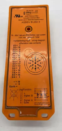 Lumberg ASBSV 8/LED 5 M12 Distribution Module, 8X5-Pin Switches 