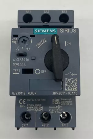 Siemens 3RV2011-1CA10 Manual Motor Starter 