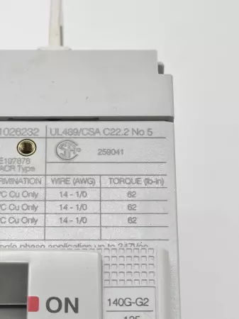 Allen-Bradley 140G-G2C3-C30 Circuit Breaker 690VAC/500VDC 30Amp 