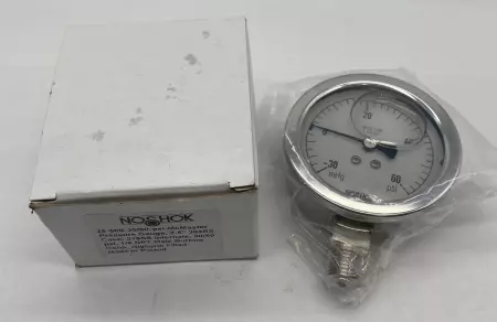 NoShok 8973ZNF9 Pressure Gauge, 2.5