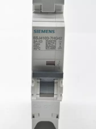 Siemens 5SJ4103-7HG42 1-Pole Circuit Breaker 240VAC/60VDC 3Amp 