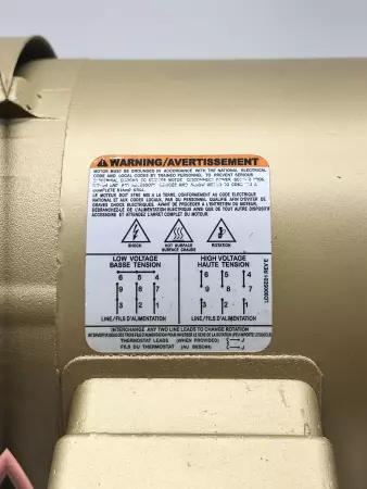 Baldor-Reliance VEM3538 AC Motor, 0.5 HP Frame 56C 