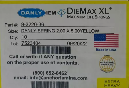 Danly 9-3220136 DieMax XL® Yellow Springs, 2